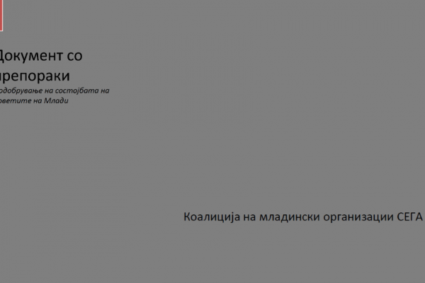 Позициски документ - Подобрување на состојбата на Советите за млади